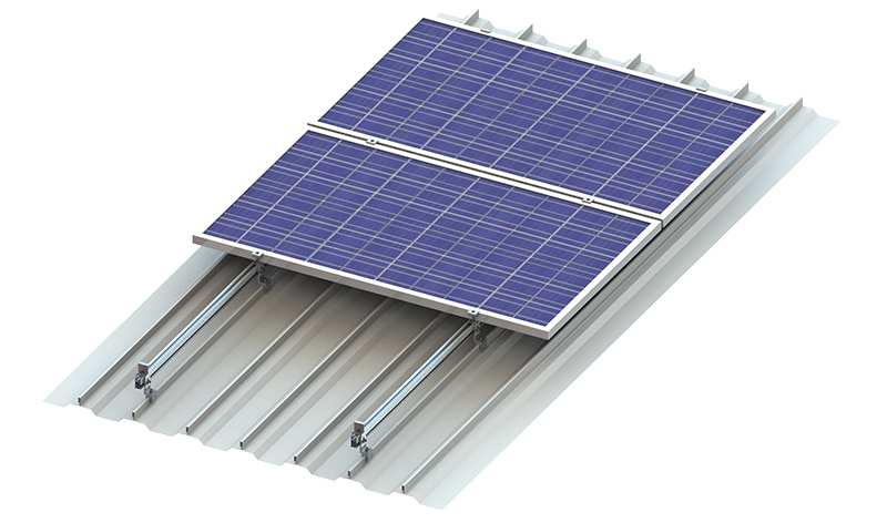 Solar panel rooftop mounting clamp solution