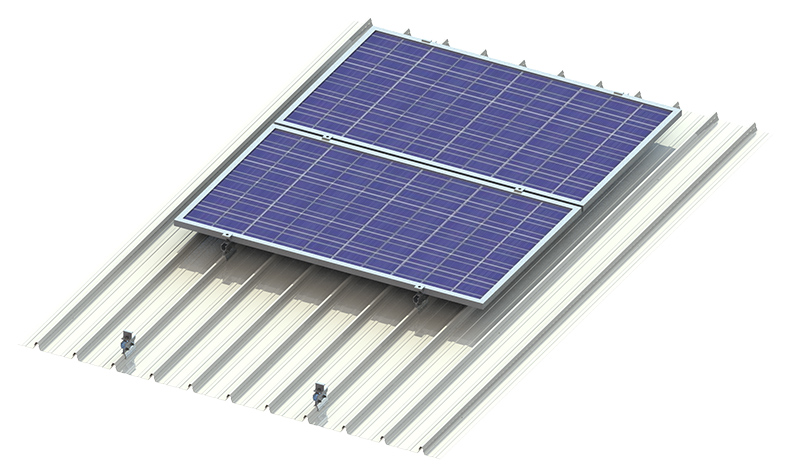 New solar panel metal roof mount rooftop