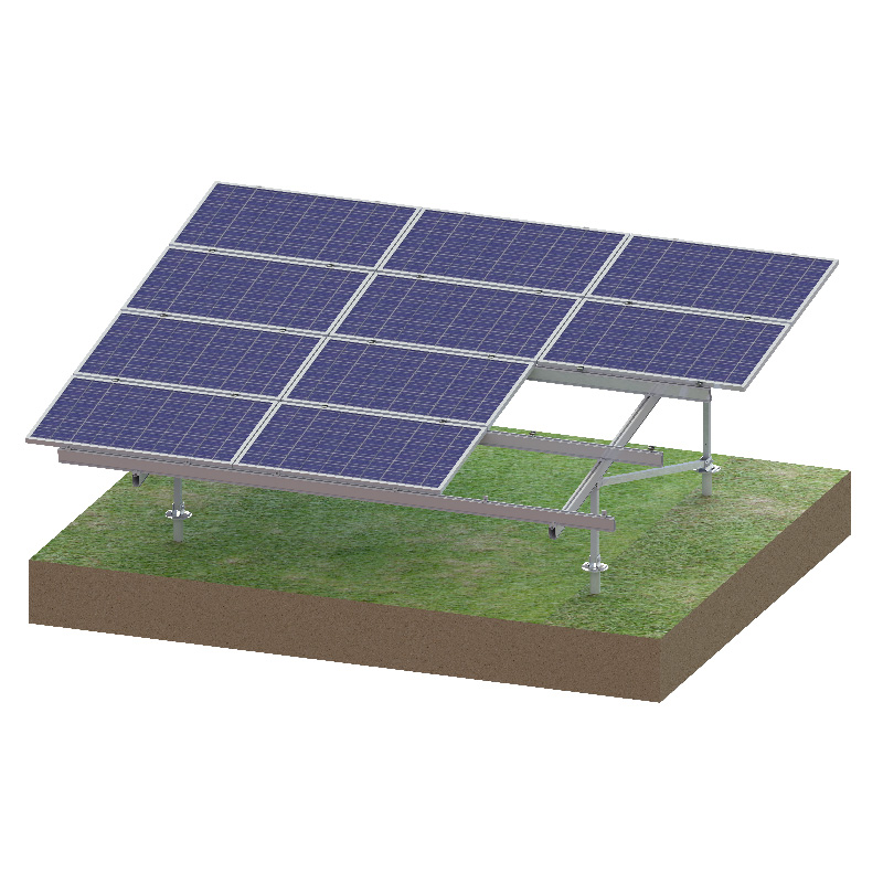 Aufbau des Solar-Bodenbefestigungssystems 