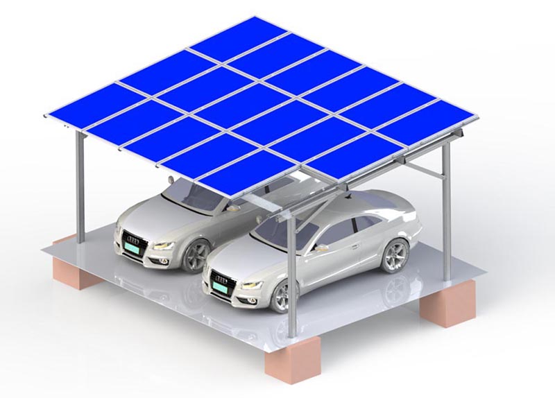 BIPV Wasserdichte Solar-Carport-Montage
