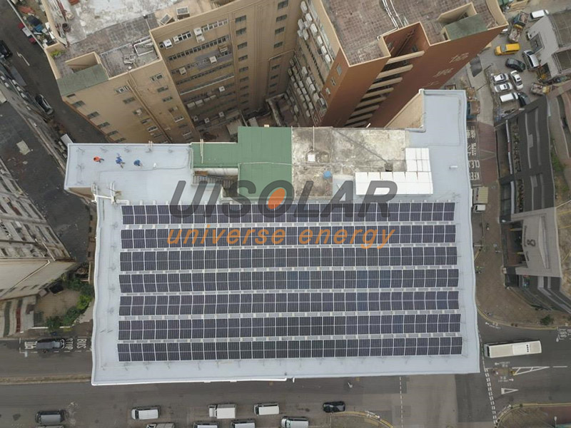 UISOLAR hat ein 121,8-kW-Dreieck-Montageprojekt in Hongkong abgeschlossen
