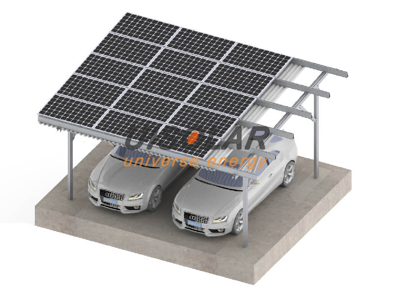100kw Solar-carports fertigen installation 